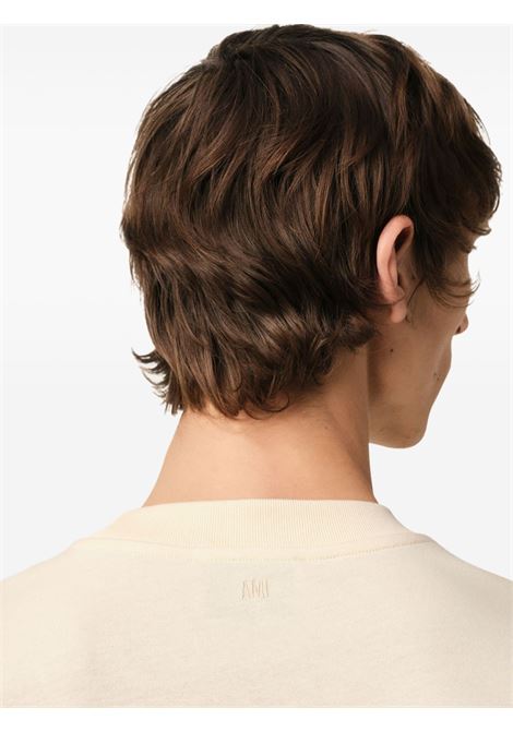 t-shirt ap patch unisex crema AMI PARIS | UTS075.726136